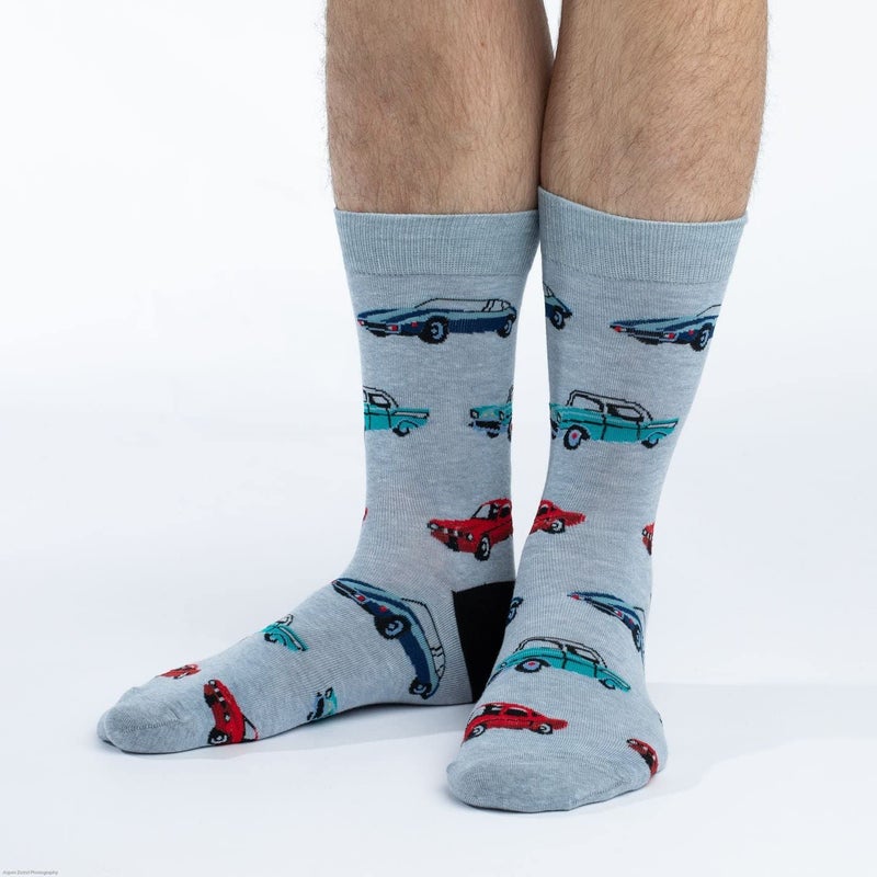 Good Luck Sock Men's Cars Socks, Adult, Shoe Size 7-12 - Image 3